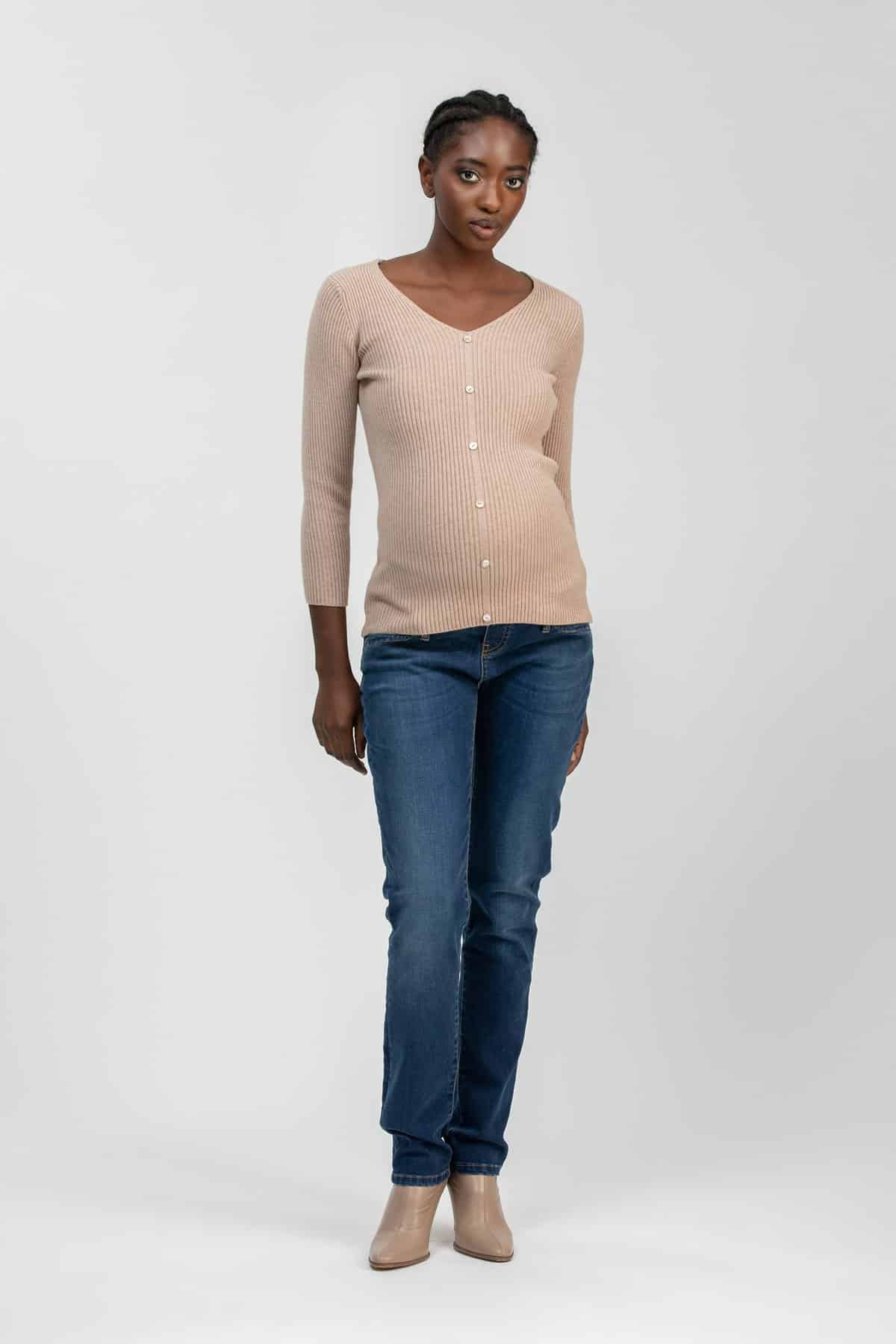 Umstandsjeans Cool Girl in Medium Stoned Wash bei Las Perlitas in Zürich